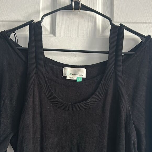 Anthropologie A+ Jamie Open-Shoulder Knit Top Size 1X - Picture 6 of 8